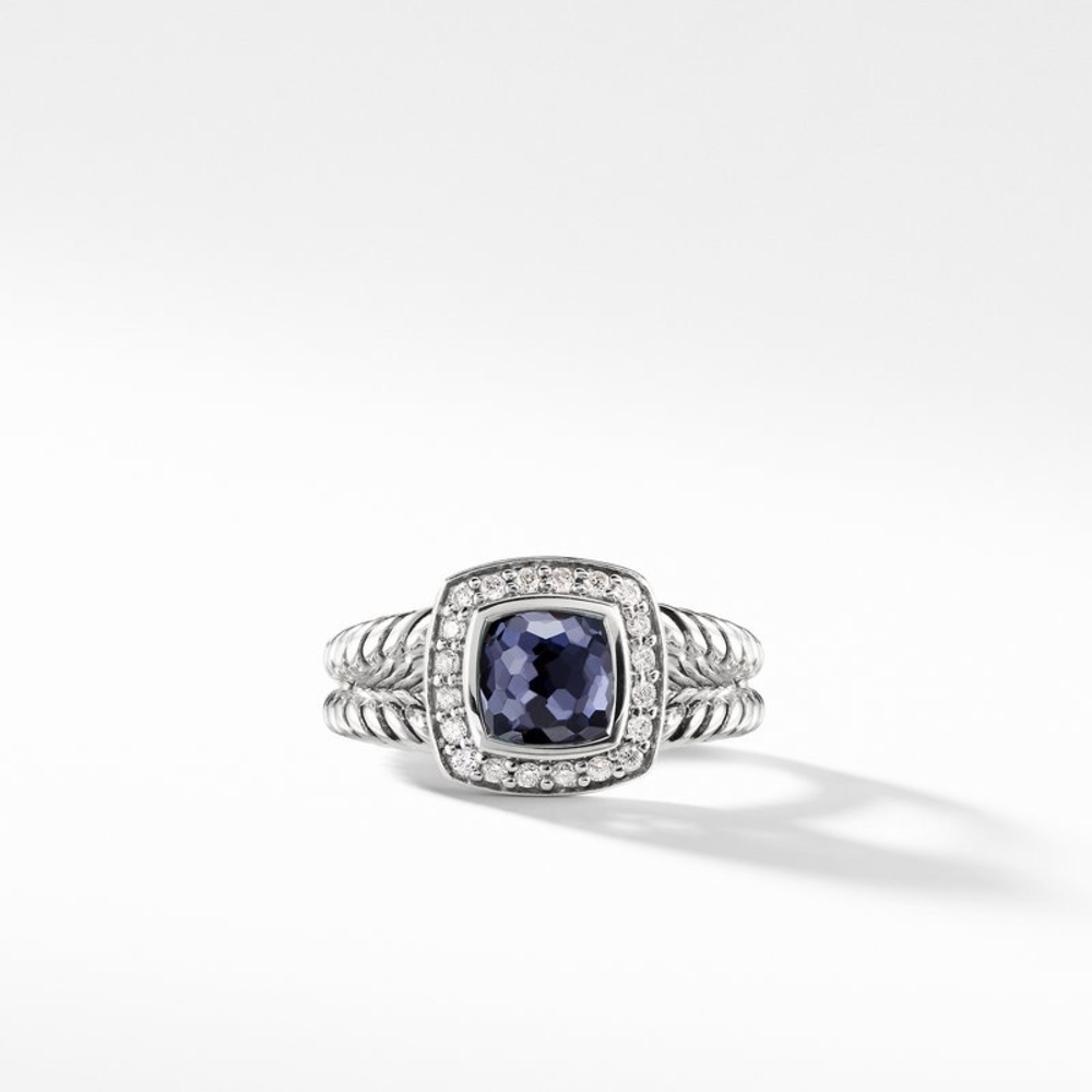 Perfect condition barely worn David Yurman authentic ring in BLACK ORCHID size 7